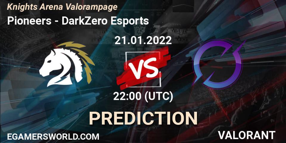 Pioneers - DarkZero Esports: Maç tahminleri. 21.01.2022 at 22:00, VALORANT, Knights Arena Valorampage