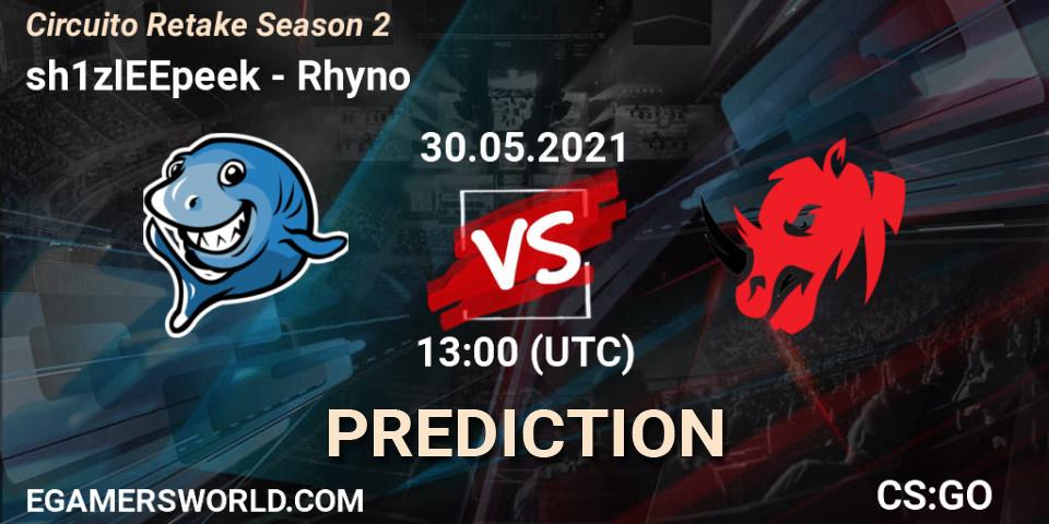 sh1zlEEpeek - Rhyno: Maç tahminleri. 30.05.2021 at 13:00, Counter-Strike (CS2), Circuito Retake Season 2