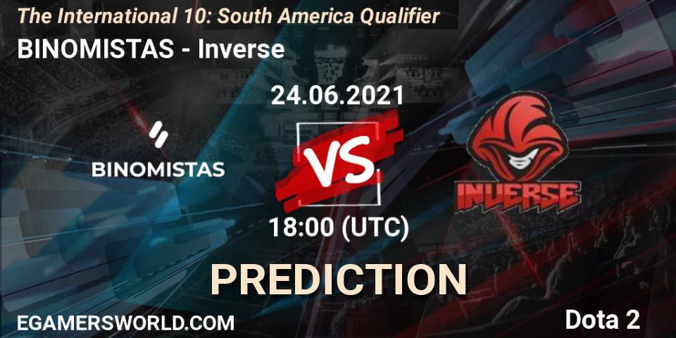 BINOMISTAS - Inverse: Maç tahminleri. 24.06.2021 at 18:08, Dota 2, The International 10: South America Qualifier