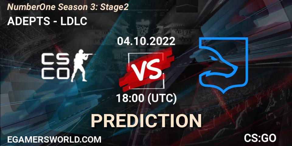 ADEPTS - LDLC: Maç tahminleri. 04.10.2022 at 19:00, Counter-Strike (CS2), NumberOne Season 3: Stage 2