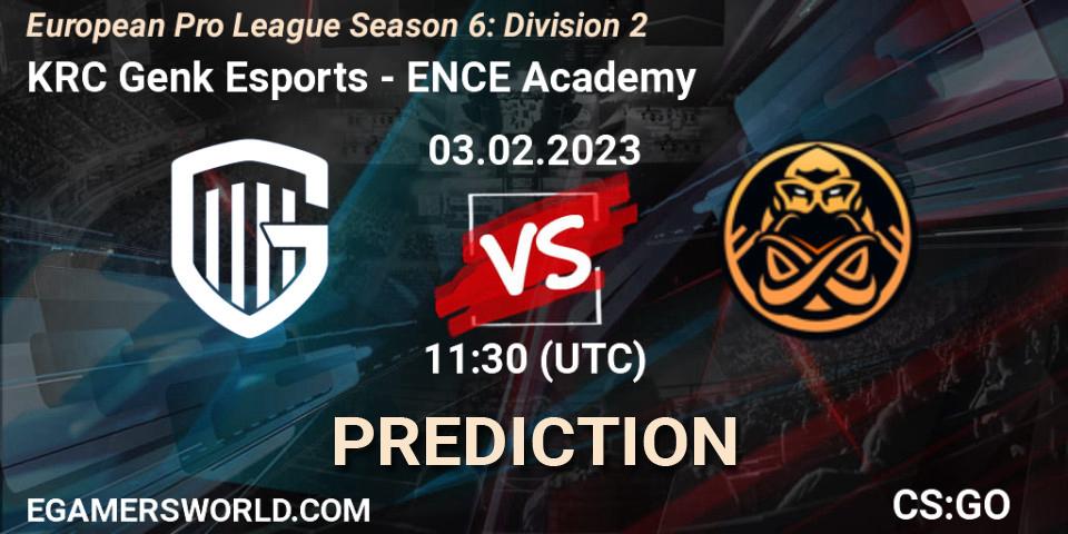 KRC Genk Esports - ENCE Academy: Maç tahminleri. 03.02.23, CS2 (CS:GO), European Pro League Season 6: Division 2