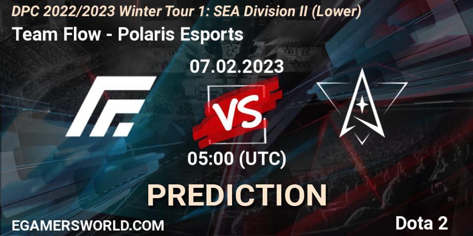 Team Flow - Polaris Esports: Maç tahminleri. 08.02.23, Dota 2, DPC 2022/2023 Winter Tour 1: SEA Division II (Lower)