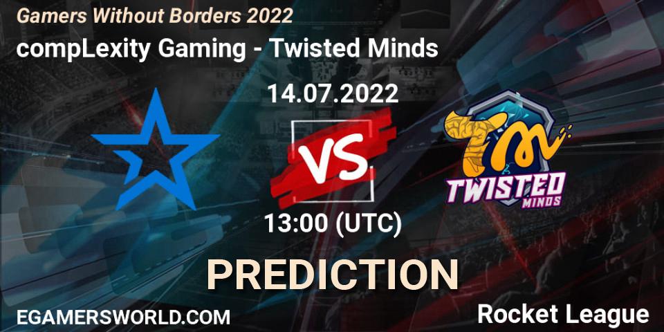 compLexity Gaming - Twisted Minds: Maç tahminleri. 14.07.2022 at 13:00, Rocket League, Gamers Without Borders 2022