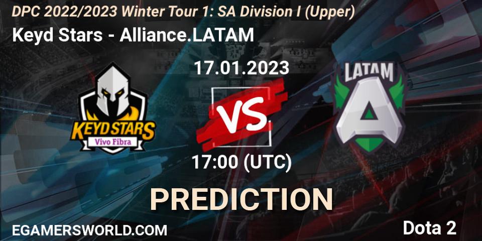 Keyd Stars - Alliance.LATAM: Maç tahminleri. 17.01.2023 at 17:19, Dota 2, DPC 2022/2023 Winter Tour 1: SA Division I (Upper) 