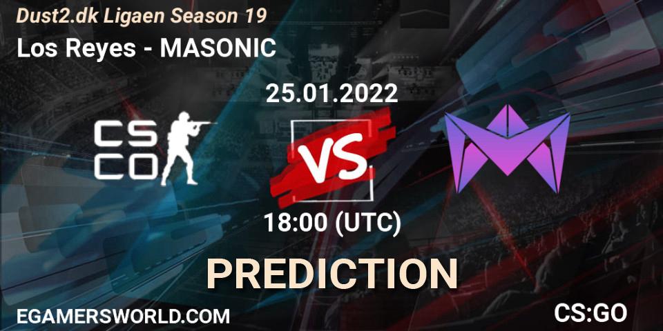 Los Reyes - MASONIC: Maç tahminleri. 25.01.2022 at 18:00, Counter-Strike (CS2), Dust2.dk Ligaen Season 19