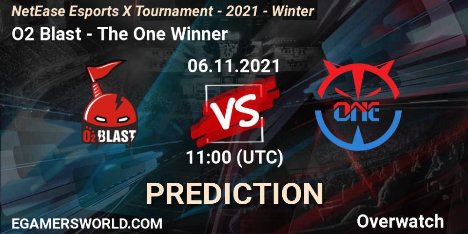 O2 Blast - The One Winner: Maç tahminleri. 06.11.21, Overwatch, NetEase Esports X Tournament - 2021 - Winter