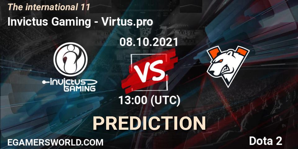 Invictus Gaming - Virtus.pro: Maç tahminleri. 08.10.21, Dota 2, The Internationa 2021
