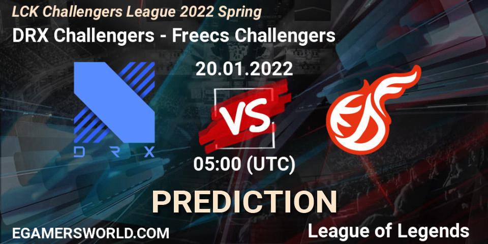 DRX Challengers - Freecs Challengers: Maç tahminleri. 20.01.2022 at 05:00, LoL, LCK Challengers League 2022 Spring