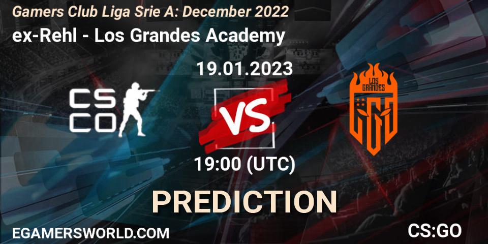 ex-Rehl - Los Grandes Academy: Maç tahminleri. 19.01.2023 at 19:00, Counter-Strike (CS2), Gamers Club Liga Série A: December 2022