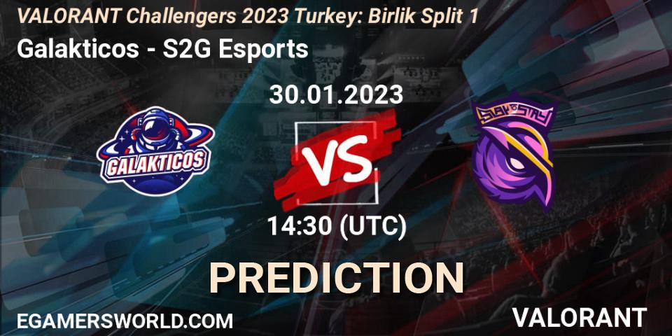 Galakticos - S2G Esports: Maç tahminleri. 30.01.23, VALORANT, VALORANT Challengers 2023 Turkey: Birlik Split 1