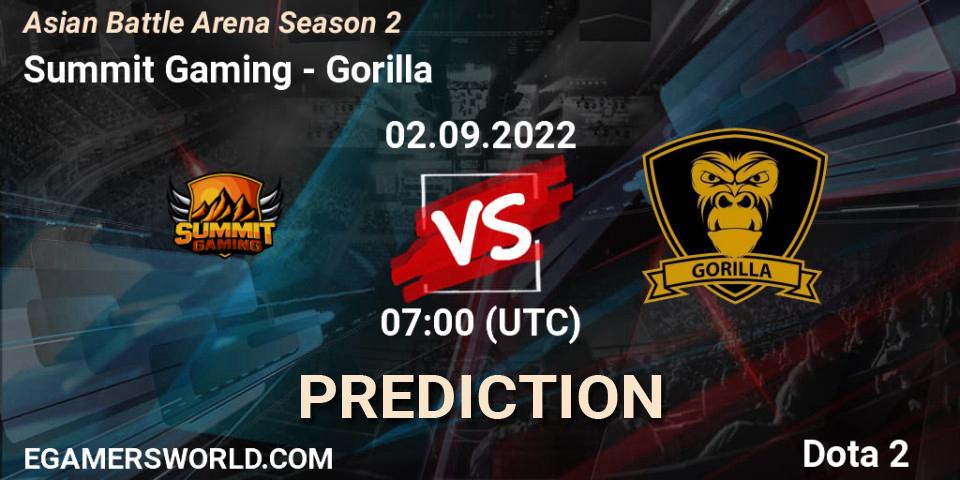 Summit Gaming - Gorilla: Maç tahminleri. 03.09.2022 at 07:14, Dota 2, Asian Battle Arena Season 2