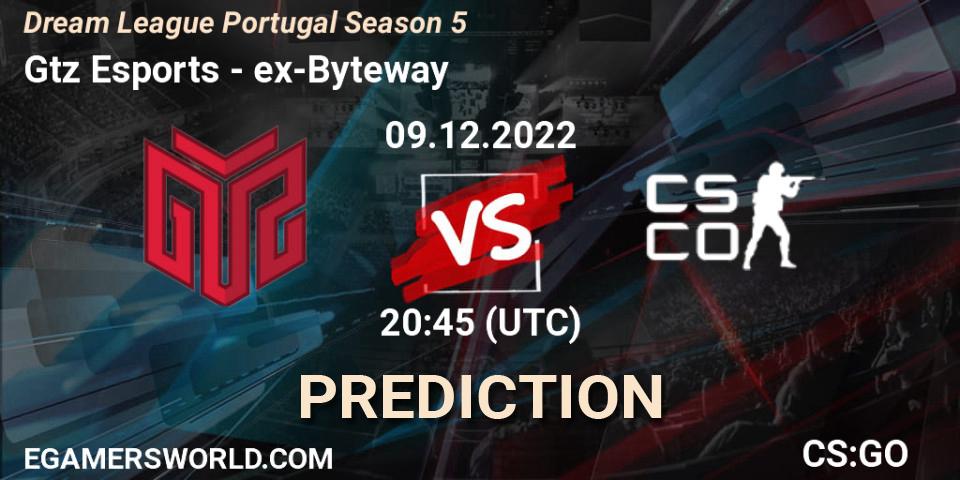 GTZ Bulls Esports - ex-Byteway: Maç tahminleri. 09.12.22, CS2 (CS:GO), Dream League Portugal Season 5