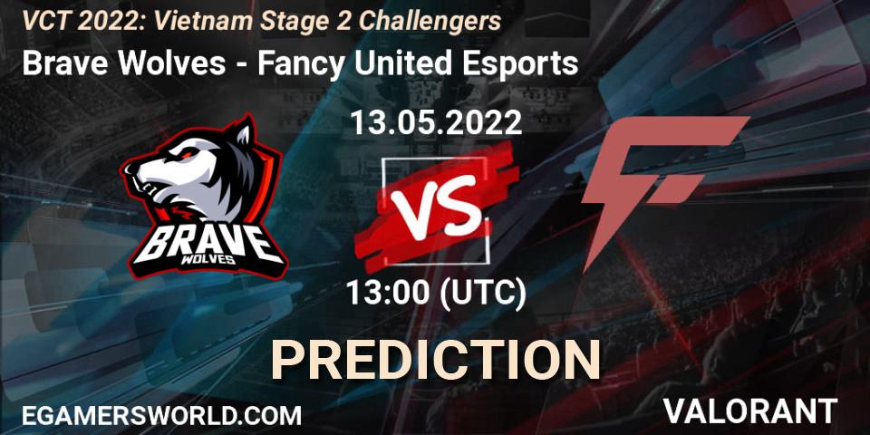 Brave Wolves - Fancy United Esports: Maç tahminleri. 13.05.2022 at 14:00, VALORANT, VCT 2022: Vietnam Stage 2 Challengers