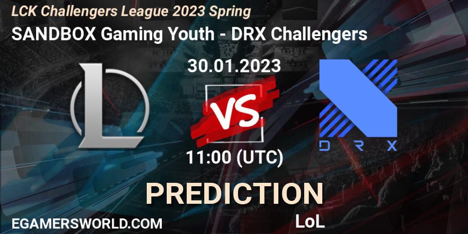 SANDBOX Gaming Youth - DRX Challengers: Maç tahminleri. 30.01.23, LoL, LCK Challengers League 2023 Spring