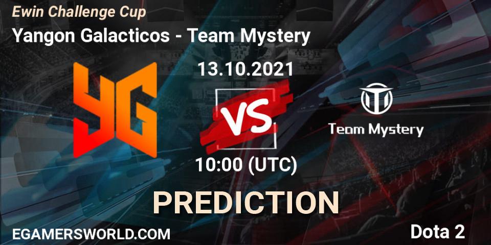 Yangon Galacticos - Team Mystery: Maç tahminleri. 13.10.2021 at 09:42, Dota 2, Ewin Challenge Cup