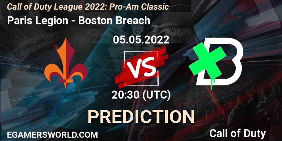 Paris Legion - Boston Breach: Maç tahminleri. 05.05.2022 at 20:30, Call of Duty, Call of Duty League 2022: Pro-Am Classic