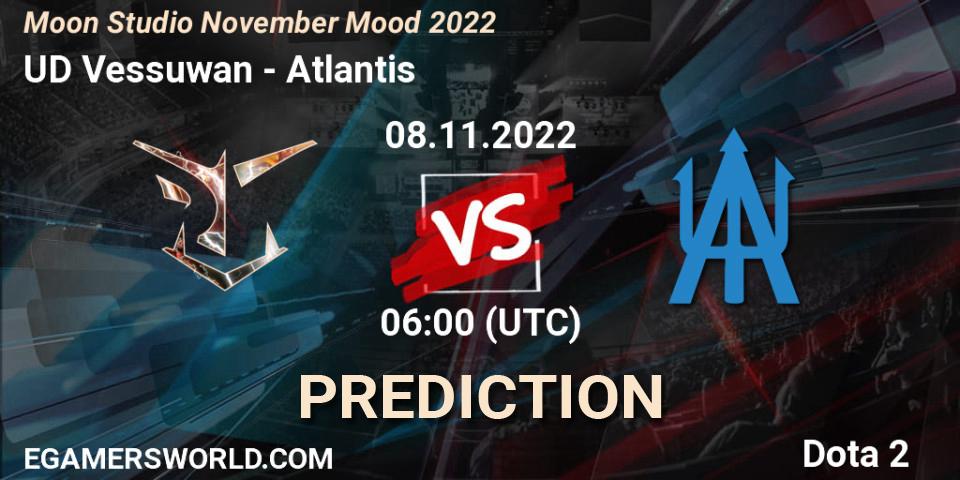 UD Vessuwan - Atlantis: Maç tahminleri. 08.11.2022 at 06:01, Dota 2, Moon Studio November Mood 2022