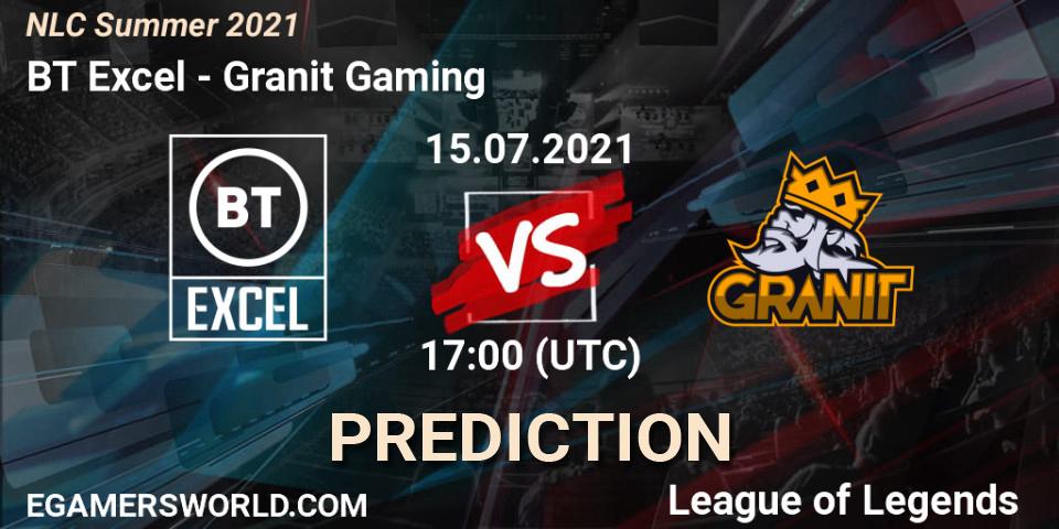 BT Excel - Granit Gaming: Maç tahminleri. 15.07.21, LoL, NLC Summer 2021
