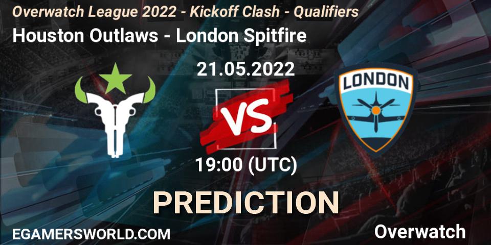 Houston Outlaws - London Spitfire: Maç tahminleri. 21.05.22, Overwatch, Overwatch League 2022 - Kickoff Clash - Qualifiers