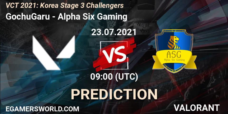 GochuGaru - Alpha Six Gaming: Maç tahminleri. 23.07.2021 at 09:00, VALORANT, VCT 2021: Korea Stage 3 Challengers