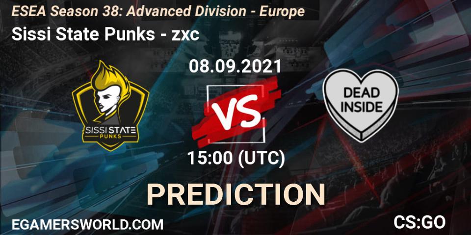 Sissi State Punks - zxc: Maç tahminleri. 08.09.2021 at 15:00, Counter-Strike (CS2), ESEA Season 38: Advanced Division - Europe