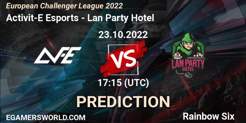 Activit-E Esports - Lan Party Hotel: Maç tahminleri. 23.10.2022 at 17:15, Rainbow Six, European Challenger League 2022