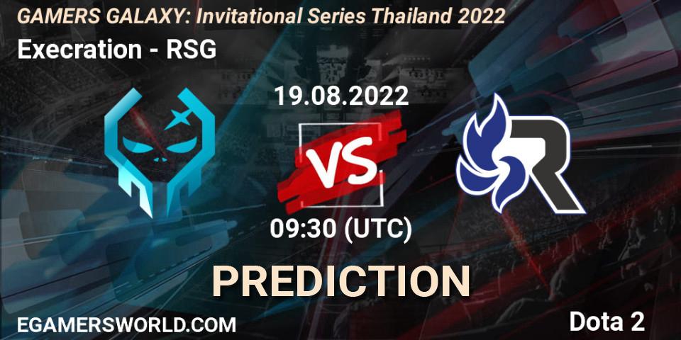 Execration - RSG: Maç tahminleri. 19.08.22, Dota 2, GAMERS GALAXY: Invitational Series Thailand 2022