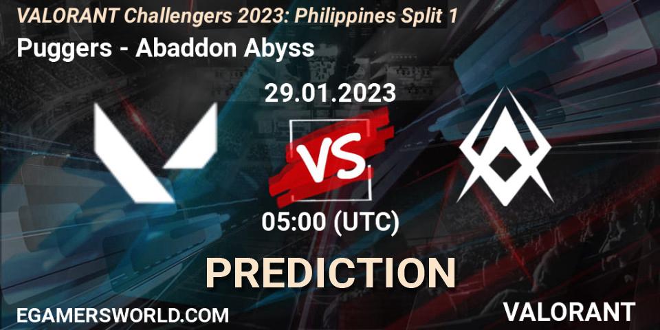 Puggers - Abaddon Abyss: Maç tahminleri. 29.01.23, VALORANT, VALORANT Challengers 2023: Philippines Split 1