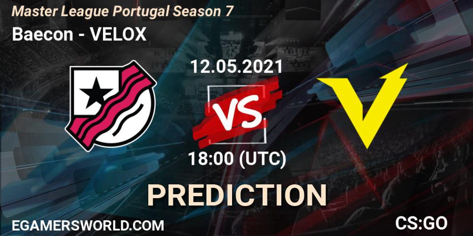 Baecon - VELOX: Maç tahminleri. 12.05.21, CS2 (CS:GO), Master League Portugal Season 7