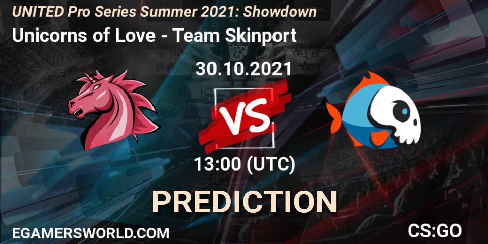 Unicorns of Love - Team Skinport: Maç tahminleri. 30.10.2021 at 13:00, Counter-Strike (CS2), UNITED Pro Series Summer 2021: Showdown