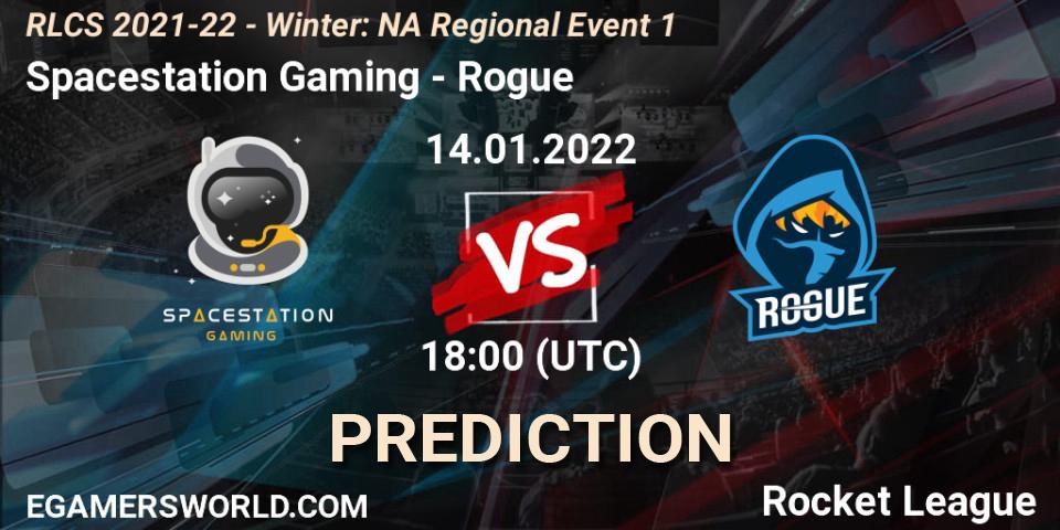 Spacestation Gaming - Rogue: Maç tahminleri. 14.01.2022 at 18:00, Rocket League, RLCS 2021-22 - Winter: NA Regional Event 1