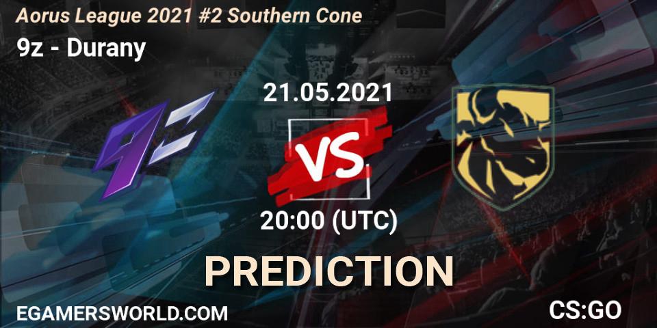 9z - Durany: Maç tahminleri. 21.05.2021 at 20:00, Counter-Strike (CS2), Aorus League 2021 #2 Southern Cone