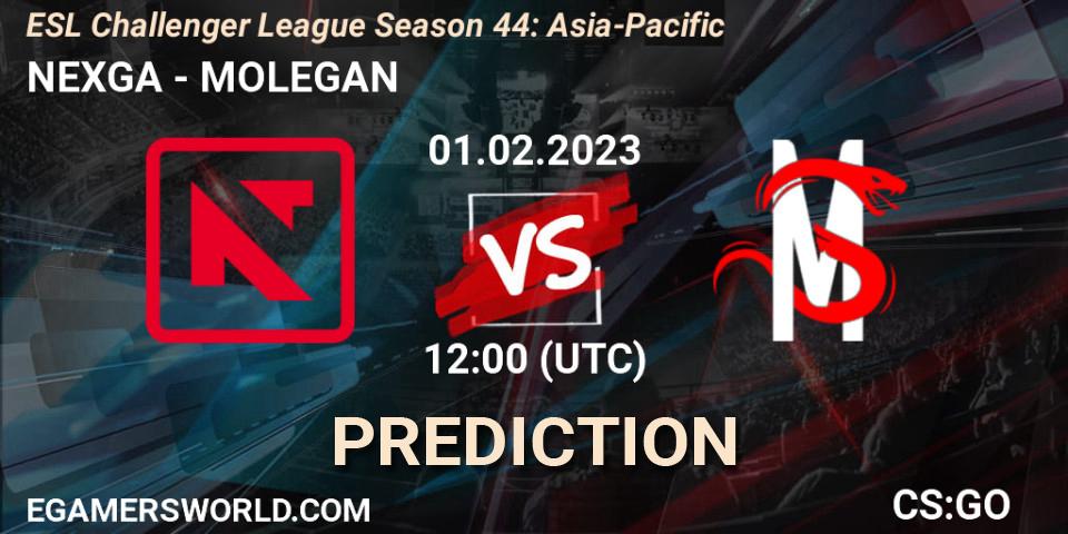 NEXGA - MOLEGAN: Maç tahminleri. 01.02.23, CS2 (CS:GO), ESL Challenger League Season 44: Asia-Pacific