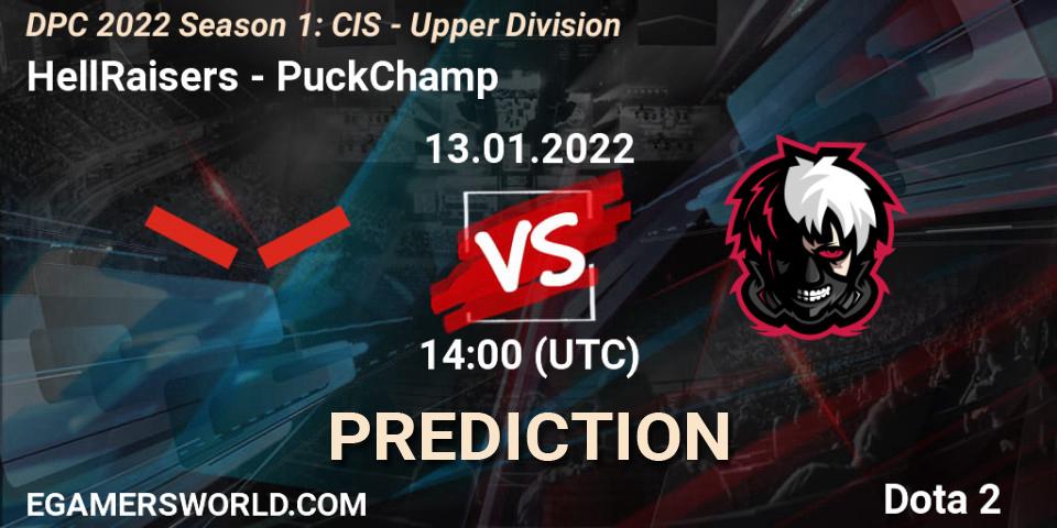 HellRaisers - PuckChamp: Maç tahminleri. 13.01.2022 at 14:48, Dota 2, DPC 2022 Season 1: CIS - Upper Division