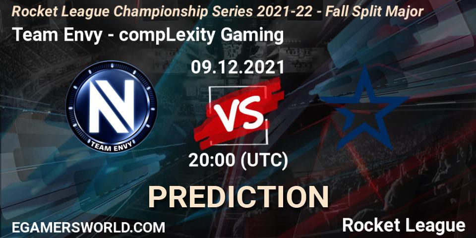 Team Envy - compLexity Gaming: Maç tahminleri. 09.12.2021 at 20:30, Rocket League, RLCS 2021-22 - Fall Split Major