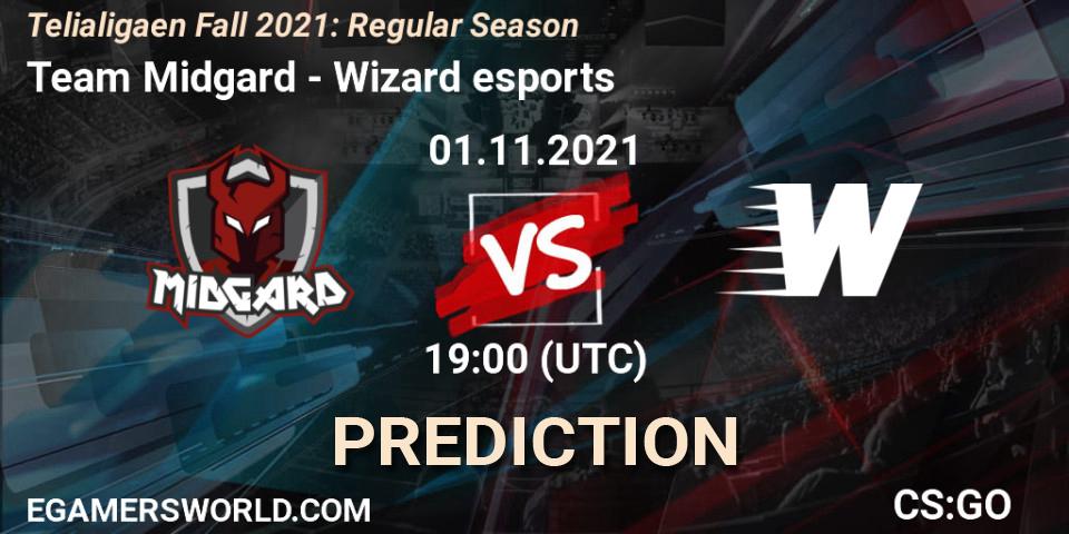 Team Midgard - Wizard esports: Maç tahminleri. 01.11.2021 at 19:00, Counter-Strike (CS2), Telialigaen Fall 2021: Regular Season