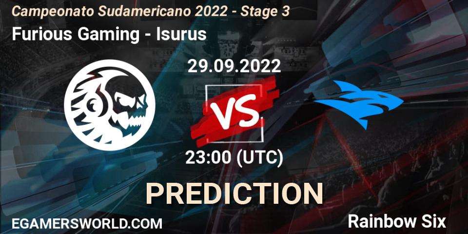 Furious Gaming - Isurus: Maç tahminleri. 29.09.2022 at 23:00, Rainbow Six, Campeonato Sudamericano 2022 - Stage 3