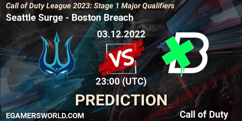 Seattle Surge - Boston Breach: Maç tahminleri. 03.12.2022 at 23:00, Call of Duty, Call of Duty League 2023: Stage 1 Major Qualifiers