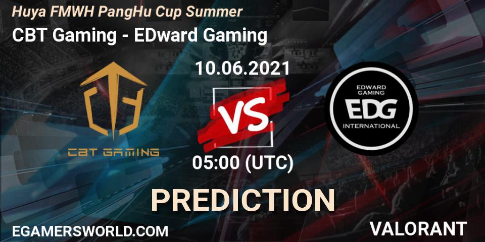 CBT Gaming - EDward Gaming: Maç tahminleri. 10.06.2021 at 05:00, VALORANT, Huya FMWH PangHu Cup Summer
