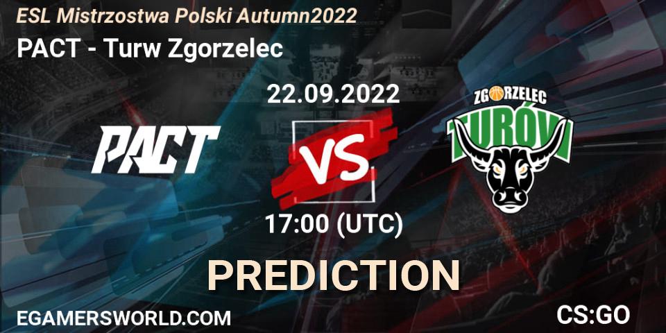 PACT - Turów Zgorzelec: Maç tahminleri. 22.09.2022 at 17:00, Counter-Strike (CS2), ESL Mistrzostwa Polski Autumn 2022