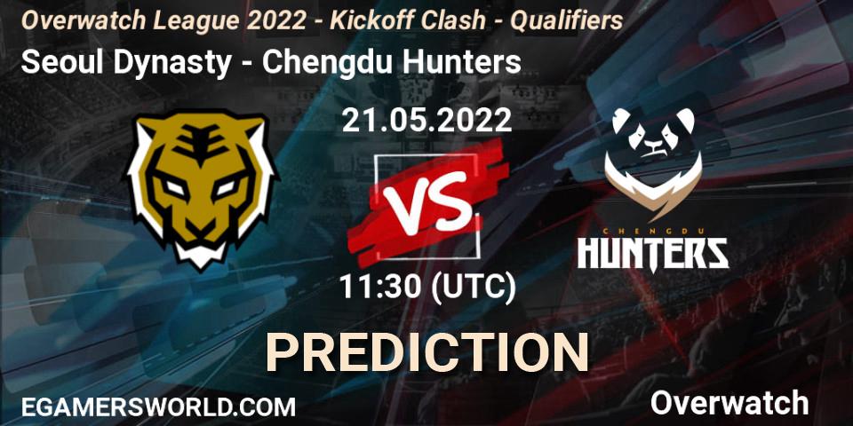 Seoul Dynasty - Chengdu Hunters: Maç tahminleri. 22.05.2022 at 11:10, Overwatch, Overwatch League 2022 - Kickoff Clash - Qualifiers