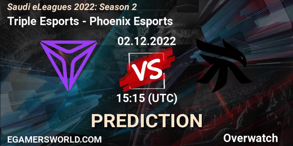 Triple Esports - Phoenix Esports: Maç tahminleri. 02.12.22, Overwatch, Saudi eLeagues 2022: Season 2