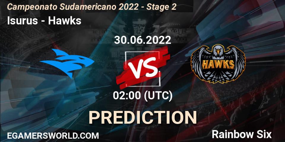 Isurus - Hawks: Maç tahminleri. 30.06.2022 at 02:00, Rainbow Six, Campeonato Sudamericano 2022 - Stage 2