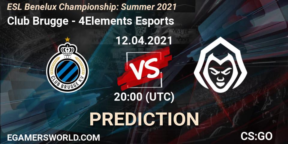 Club Brugge - 4Elements Esports: Maç tahminleri. 12.04.2021 at 20:00, Counter-Strike (CS2), ESL Benelux Championship: Summer 2021