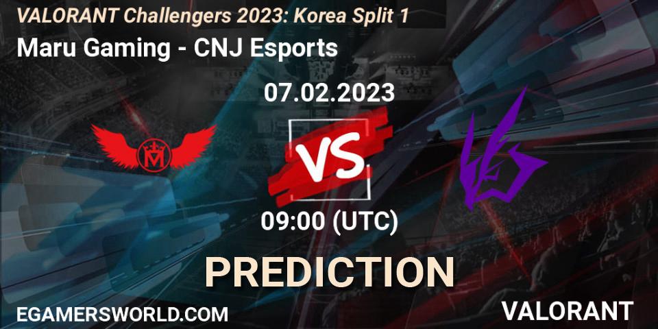 Maru Gaming - CNJ Esports: Maç tahminleri. 07.02.23, VALORANT, VALORANT Challengers 2023: Korea Split 1