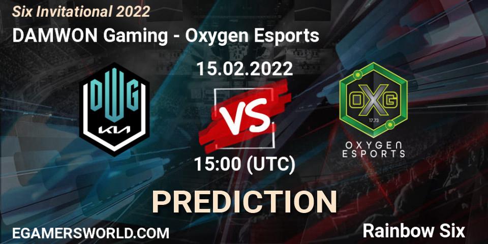 Oxygen Esports - DAMWON Gaming: Maç tahminleri. 15.02.2022 at 15:50, Rainbow Six, Six Invitational 2022