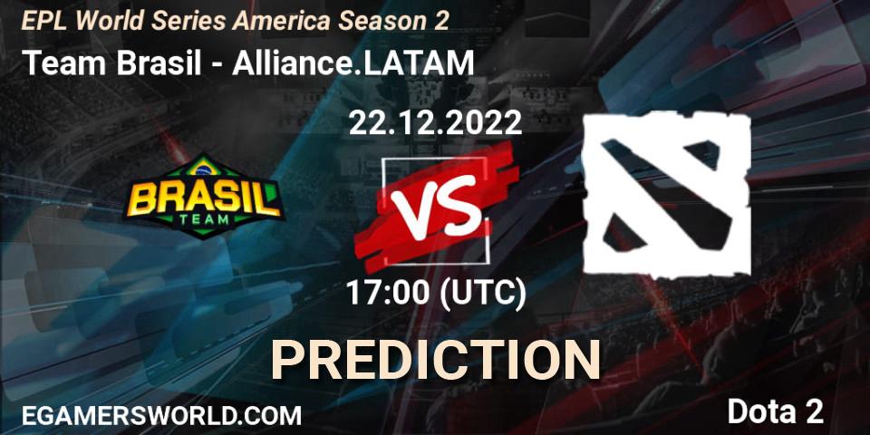 Team Brasil - Alliance.LATAM: Maç tahminleri. 22.12.2022 at 17:01, Dota 2, EPL World Series America Season 2