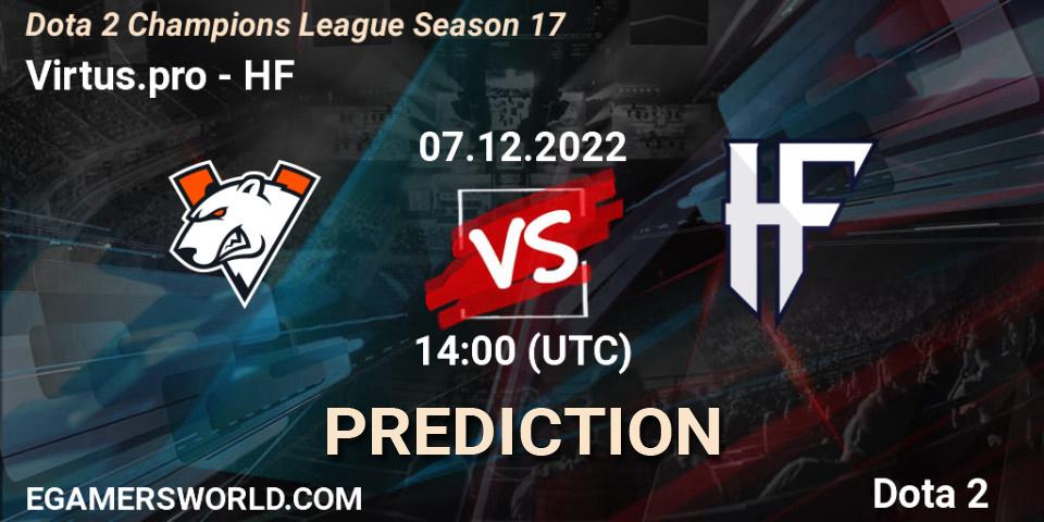 Virtus.pro - HF: Maç tahminleri. 07.12.22, Dota 2, Dota 2 Champions League Season 17