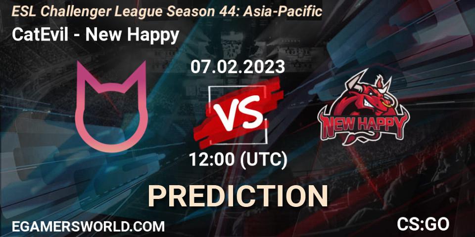 CatEvil - New Happy: Maç tahminleri. 07.02.23, CS2 (CS:GO), ESL Challenger League Season 44: Asia-Pacific