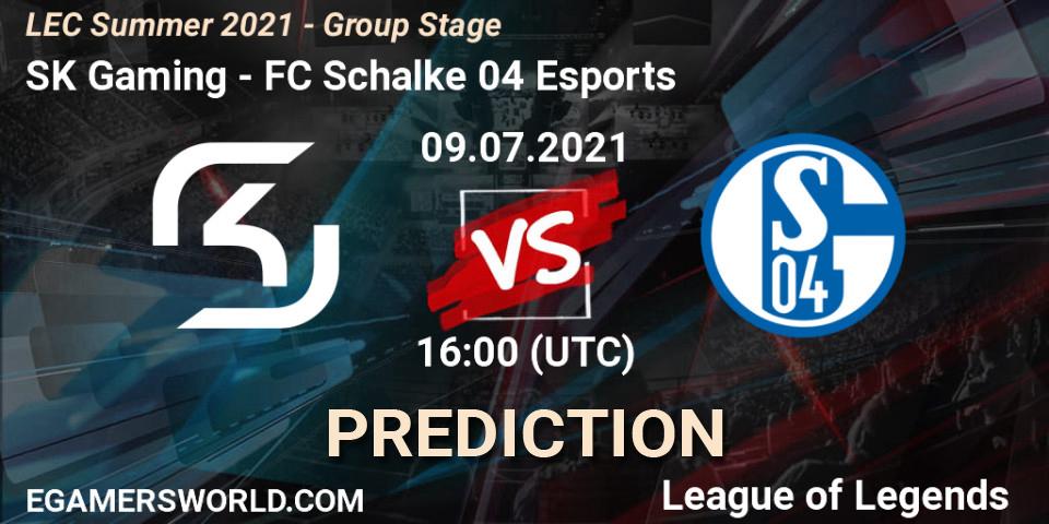 SK Gaming - FC Schalke 04 Esports: Maç tahminleri. 09.07.2021 at 16:00, LoL, LEC Summer 2021 - Group Stage
